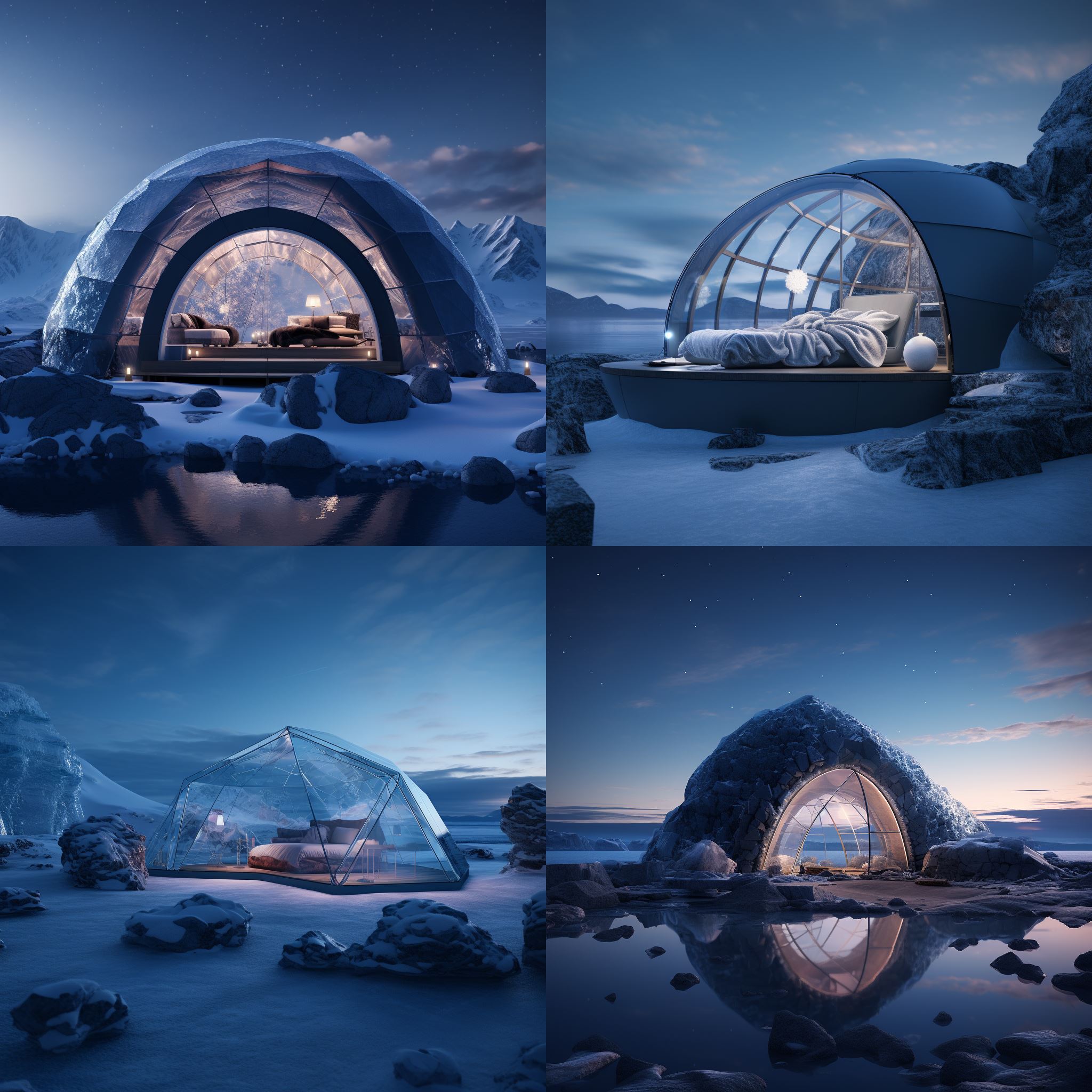 Concept d'un Igloo moderne