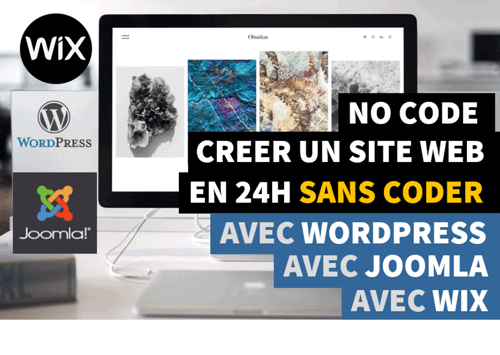 Formation Création de site web No code avec Wordpress, Joomla ou Wix